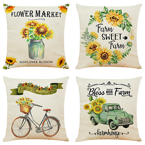 Cushion Cover 4PC Linen Soft Decorative Square Throw Pillow Cover Cushion Case Pillowcase for Sofa Bedroom 45 x 45 cm (18 x 18 Inch) Superior Quality Machine Washable
Cushion Cover 4PC Linen Soft Decorative Square Throw Pillow Cover Cushion Case Pillowcase for Sofa Bedroom 45 x 45 cm (18 x 18 Inch) Superior Quality Machine Washable