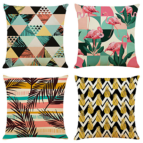 Cushion Cover 4PC Linen Soft Decorative Square Throw Pillow Cover Cushion Case Pillowcase for Sofa Bedroom 45 x 45 cm (18 x 18 Inch) Superior Quality Machine Washable
Cushion Cover 4PC Linen Soft Decorative Square Throw Pillow Cover Cushion Case Pillowcase for Sofa Bedroom 45 x 45 cm (18 x 18 Inch) Superior Quality Machine Washable