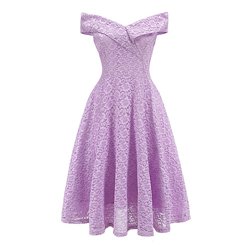 Women's A Line Dress Knee Length Dress White Black Purple Blushing Pink Wine Sleeveless Solid Color Lace Summer Off Shoulder Vintage 2021 S M L XL XXL
Women's A Line Dress Knee Length Dress White Black Purple Blushing Pink Wine Sleeveless Solid Color Lace Summer Off Shoulder Vintage 2021 S M L XL XXL