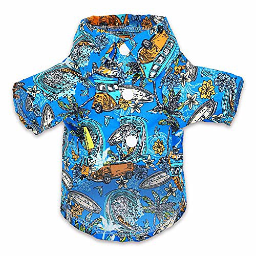 dog hawaiian shirt for dogs pet vacation polo clothes camp t shirts small medium summer apparel, xl, blue
dog hawaiian shirt for dogs pet vacation polo clothes camp t shirts small medium summer apparel, xl, blue