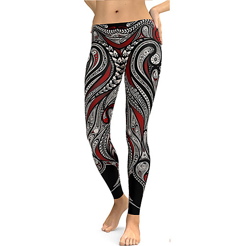 Women's Sporty Comfort Skinny Gym Yoga Leggings Pants Patterned Full Length Print High Waist Black
Women's Sporty Comfort Skinny Gym Yoga Leggings Pants Patterned Full Length Print High Waist Black