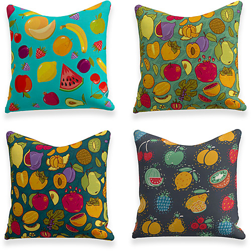 Cushion Cover 4PCS Linen Soft Decorative Square Throw Pillow Cover Cushion Case Pillowcase for Sofa Bedroom 45 x 45 cm (18 x 18 Inch) Superior Quality Mashine Washable Fruit Pattern
Cushion Cover 4PCS Linen Soft Decorative Square Throw Pillow Cover Cushion Case Pillowcase for Sofa Bedroom 45 x 45 cm (18 x 18 Inch) Superior Quality Mashine Washable Fruit Pattern