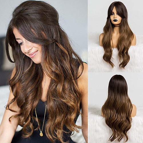 Synthetic Wig / Bangs Curly / Water Wave Style Side Part Capless Wig Grey Synthetic Hair 18 inch Women's Cosplay / Women / Synthetic Dark Gray Wig Long Cosplay Wig
Synthetic Wig / Bangs Curly / Water Wave Style Side Part Capless Wig Grey Synthetic Hair 18 inch Women's Cosplay / Women / Synthetic Dark Gray Wig Long Cosplay Wig