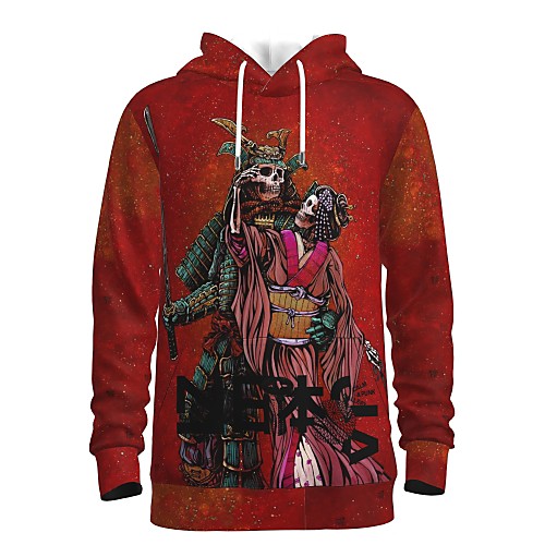 Men's Pullover Hoodie Sweatshirt Graphic 3D Skull Weekend 3D Print Casual Streetwear Hoodies Sweatshirts Red
Men's Pullover Hoodie Sweatshirt Graphic 3D Skull Weekend 3D Print Casual Streetwear Hoodies Sweatshirts Red