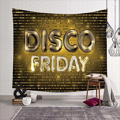 Wall Tapestry Art Deco Blanket Curtain Picnic Table Cloth Hanging Home Bedroom Living Room Dormitory Decoration Polyester Fiber Novelty Modern Golden English DISCO
Wall Tapestry Art Deco Blanket Curtain Picnic Table Cloth Hanging Home Bedroom Living Room Dormitory Decoration Polyester Fiber Novelty Modern Golden English DISCO