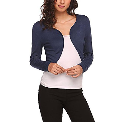 unibelle women's bolero short cardigan cardigan long sleeve bolero top shoulder jacket shrug top - - s
unibelle women's bolero short cardigan cardigan long sleeve bolero top shoulder jacket shrug top - - s