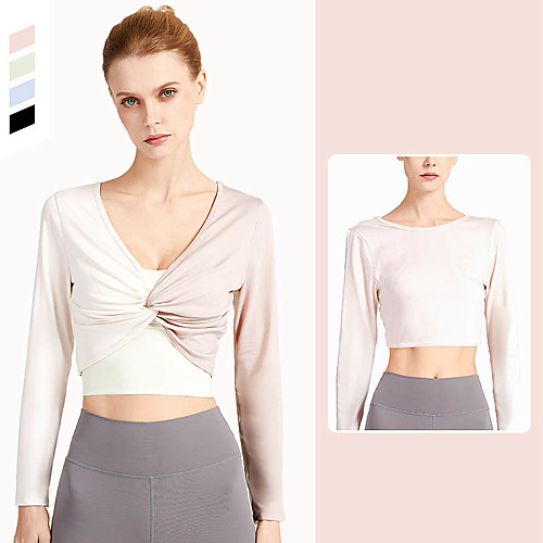 Women's Yoga Top Color Block White Black Blue Grey Yoga Fitness Running T Shirt Long Sleeve Sport Activewear Breathable Quick Dry Comfortable Stretchy
Women's Yoga Top Color Block White Black Blue Grey Yoga Fitness Running T Shirt Long Sleeve Sport Activewear Breathable Quick Dry Comfortable Stretchy