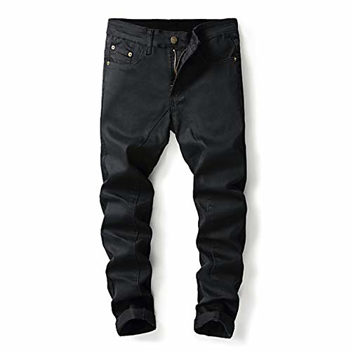 stretch skinny fit jeans for men plus size slim fit pants zipper biker trousers - limsea black
stretch skinny fit jeans for men plus size slim fit pants zipper biker trousers - limsea black