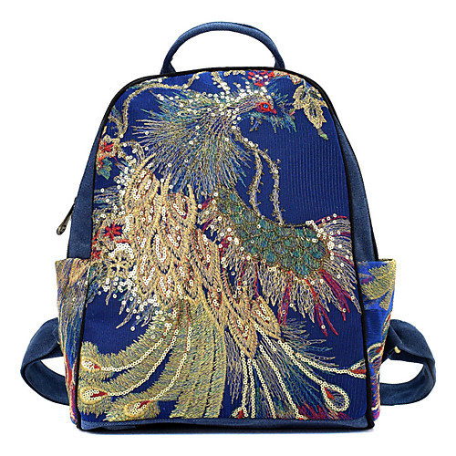 Women's Canvas School Bag Commuter Backpack Large Capacity Sequin Embroidery Embroidery Daily Outdoor Retro Backpack Black Dark Blue
Women's Canvas School Bag Commuter Backpack Large Capacity Sequin Embroidery Embroidery Daily Outdoor Retro Backpack Black Dark Blue