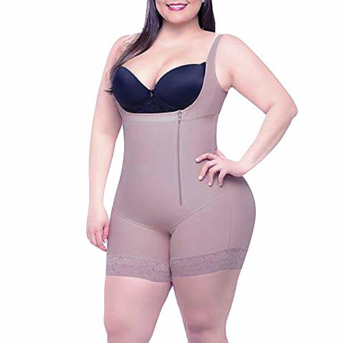 women's full body girdle seamless open bust zipper waist cincher open crotch body shaper plus size gray
women's full body girdle seamless open bust zipper waist cincher open crotch body shaper plus size gray