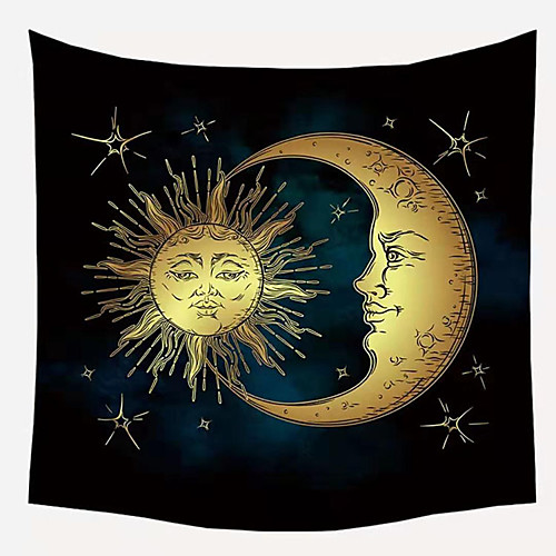 Wall Tapestry Art Decor Blanket Curtain Picnic Tablecloth Hanging Home Bedroom Living Room Dormitory Decoration Polyester Fiber Moon Sun
Wall Tapestry Art Decor Blanket Curtain Picnic Tablecloth Hanging Home Bedroom Living Room Dormitory Decoration Polyester Fiber Moon Sun