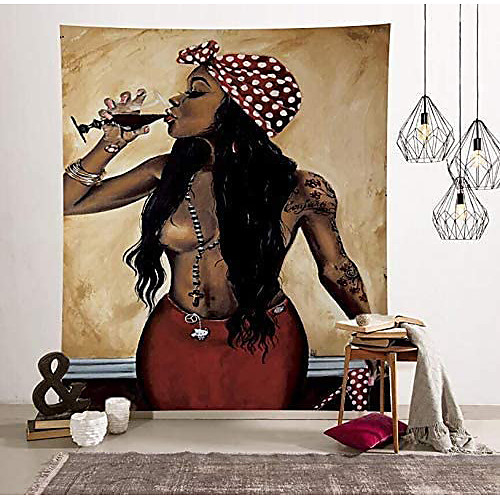 Wall Tapestry Art Decor Blanket Curtain Picnic Tablecloth Hanging Home Bedroom Living Room Dorm Decoration Polyester African American Black Girl View
Wall Tapestry Art Decor Blanket Curtain Picnic Tablecloth Hanging Home Bedroom Living Room Dorm Decoration Polyester African American Black Girl View