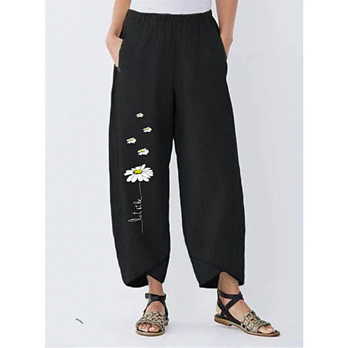Women's Basic Streetwear Comfort Daily Going out Pants Chinos Pants Patterned Flower Full Length Pocket Print Black Green
Women's Basic Streetwear Comfort Daily Going out Pants Chinos Pants Patterned Flower Full Length Pocket Print Black Green