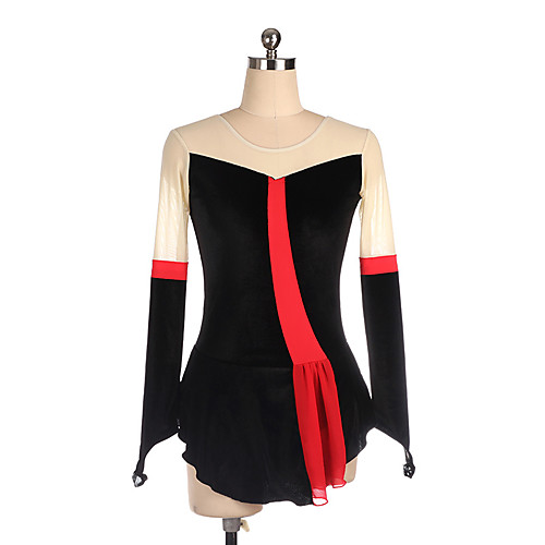 Figure Skating Dress Women's Girls' Ice Skating Dress Black Spandex High Elasticity Training Competition Skating Wear Patchwork Long Sleeve Ice Skating Figure Skating / Kids
Figure Skating Dress Women's Girls' Ice Skating Dress Black Spandex High Elasticity Training Competition Skating Wear Patchwork Long Sleeve Ice Skating Figure Skating / Kids