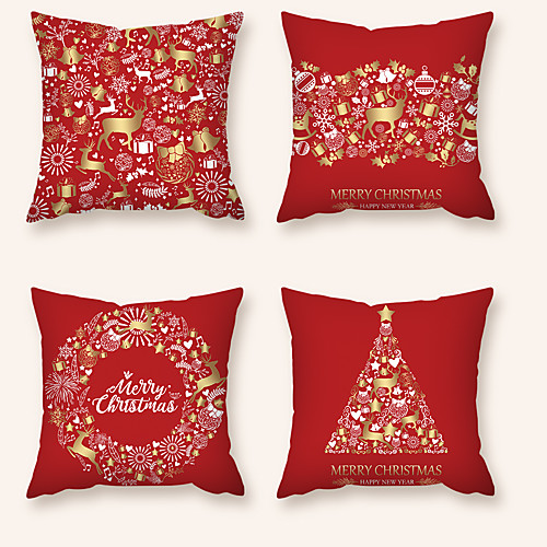 Cushion Cover 4PCS Christmas Party Decoration Christmas Gift Short Plush Soft Decorative Square Throw Pillow Cover Cushion Case Pillowcase for Sofa Bedroom 45 x 45 cm (18 x 18 Inch) Superior
Cushion Cover 4PCS Christmas Party Decoration Christmas Gift Short Plush Soft Decorative Square Throw Pillow Cover Cushion Case Pillowcase for Sofa Bedroom 45 x 45 cm (18 x 18 Inch) Superior