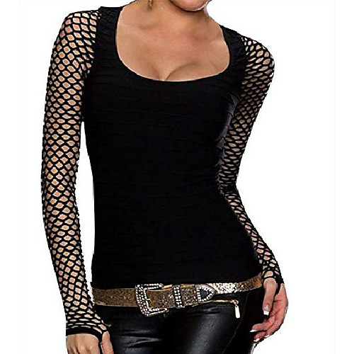 punk rock tops for women fishnet tops long sleeve tshirts mesh (womens8-10) black
punk rock tops for women fishnet tops long sleeve tshirts mesh (womens8-10) black