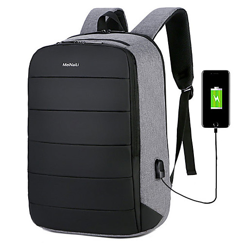 Unisex Oxford Cloth Laptop Bag School Bag Functional Backpack Large Capacity Waterproof Zipper Solid Color Daily Backpack Black Gray
Unisex Oxford Cloth Laptop Bag School Bag Functional Backpack Large Capacity Waterproof Zipper Solid Color Daily Backpack Black Gray