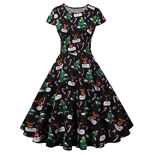 Santa Claus Christmas Dress Women's Adults' Leisure Christmas Christmas Polyester Dress
Santa Claus Christmas Dress Women's Adults' Leisure Christmas Christmas Polyester Dress
