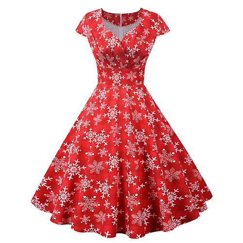 Snowman Christmas Dress Women's Adults' Leisure Christmas Christmas Polyester Dress
Snowman Christmas Dress Women's Adults' Leisure Christmas Christmas Polyester Dress
