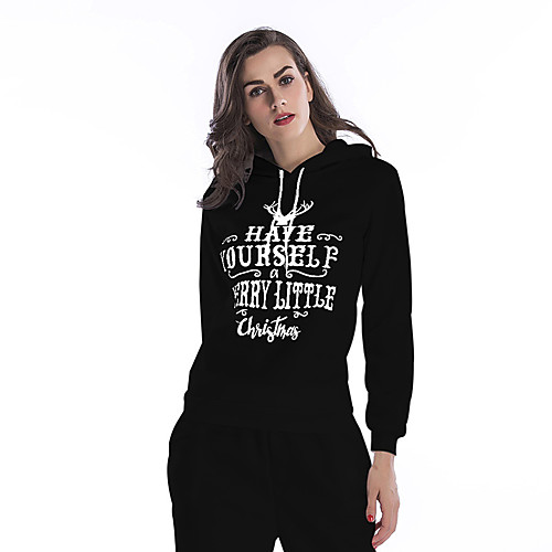 Women's Pullover Hoodie Sweatshirt Graphic Letter Christmas Daily Basic Casual Hoodies Sweatshirts Wine Red Light Gray Black 2
Women's Pullover Hoodie Sweatshirt Graphic Letter Christmas Daily Basic Casual Hoodies Sweatshirts Wine Red Light Gray Black 2