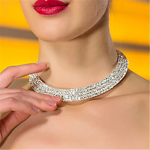 Torque Women's Synthetic Diamond Zircon Wedding Silver 37 cm Necklace Jewelry 1pc for Wedding
Torque Women's Synthetic Diamond Zircon Wedding Silver 37 cm Necklace Jewelry 1pc for Wedding