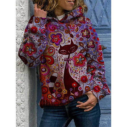 Women's Pullover Hoodie Sweatshirt Graphic Daily 3D Print Basic Hoodies Sweatshirts Blue Red Orange
Women's Pullover Hoodie Sweatshirt Graphic Daily 3D Print Basic Hoodies Sweatshirts Blue Red Orange