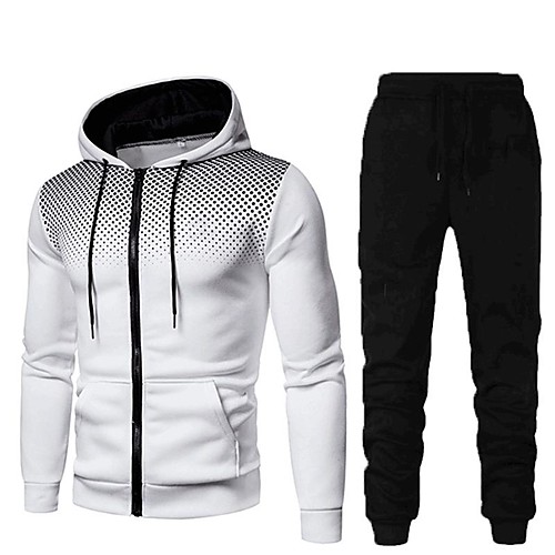Men's 2 Piece Full Zip Tracksuit Sweatsuit Street Casual Long Sleeve 2pcs Winter Thermal Warm Breathable Soft Fitness Gym Workout Running Active Training Jogging Sportswear Polka Dot Normal Outfit
Men's 2 Piece Full Zip Tracksuit Sweatsuit Street Casual Long Sleeve 2pcs Winter Thermal Warm Breathable Soft Fitness Gym Workout Running Active Training Jogging Sportswear Polka Dot Normal Outfit