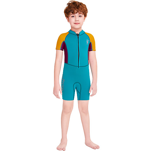 Boys' Shorty Wetsuit 2.5mm SCR Neoprene Diving Suit Windproof Quick Dry Short Sleeve Front Zip Patchwork Summer / Kids
Boys' Shorty Wetsuit 2.5mm SCR Neoprene Diving Suit Windproof Quick Dry Short Sleeve Front Zip Patchwork Summer / Kids