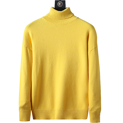 Men's Knitted Solid Color Pullover Long Sleeve Sweater Cardigans Crew Neck Fall Black Red Yellow
Men's Knitted Solid Color Pullover Long Sleeve Sweater Cardigans Crew Neck Fall Black Red Yellow