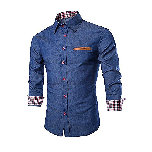 men business dress shirt casual long sleeve slim fit shirt button cowboy top (blue, xxxl)
men business dress shirt casual long sleeve slim fit shirt button cowboy top (blue, xxxl)