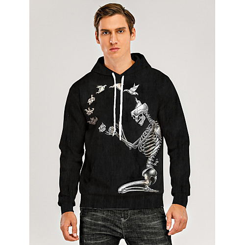 Men's Pullover Hoodie Sweatshirt Graphic 3D Skull Hooded Daily 3D Print 3D Print Hoodies Sweatshirts Long Sleeve Black
Men's Pullover Hoodie Sweatshirt Graphic 3D Skull Hooded Daily 3D Print 3D Print Hoodies Sweatshirts Long Sleeve Black