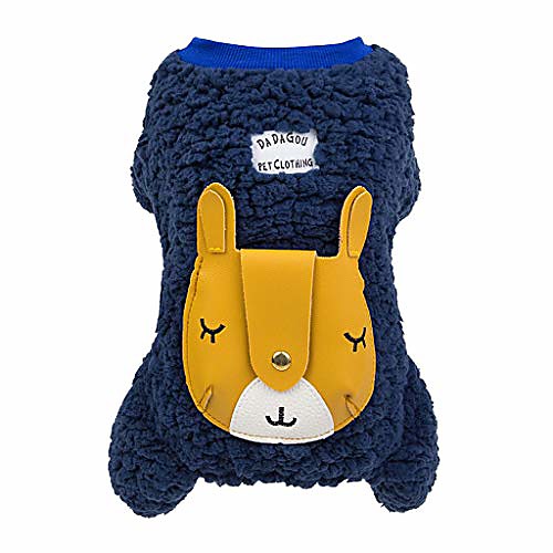 thermal pet clothes for dog pajamas coat jumpsuit soft thickening warm pup dogs winter clothing (blue,m)
thermal pet clothes for dog pajamas coat jumpsuit soft thickening warm pup dogs winter clothing (blue,m)