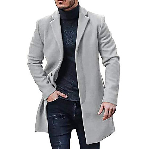 mens business trench topcoats winter heavyweight warm single breasted coats grey
mens business trench topcoats winter heavyweight warm single breasted coats grey