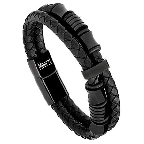 mens bracelet leather braided bracelet, leather bracelet stainless steel braided for men, black leather bracelet for men (black,black stainless steel, 8.07)
mens bracelet leather braided bracelet, leather bracelet stainless steel braided for men, black leather bracelet for men (black,black stainless steel, 8.07)