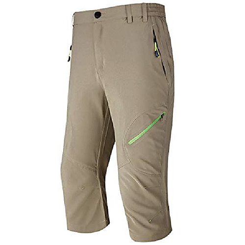 men's outdoor quick dry pants hiking mountain shorts crop pants (khaki, large)
men's outdoor quick dry pants hiking mountain shorts crop pants (khaki, large)