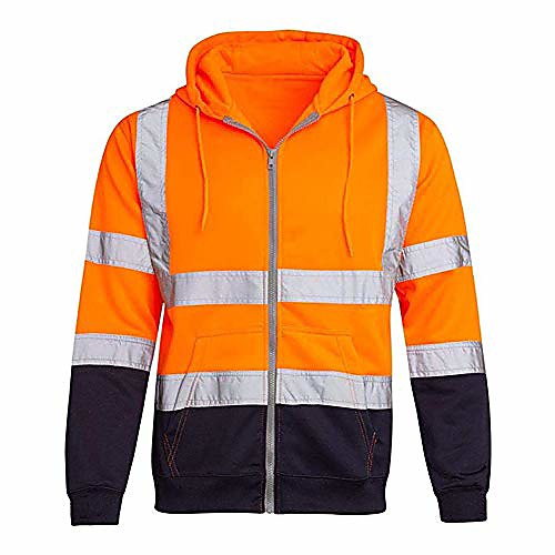 men reflective hooded sweatshirt coat long sleeve reflective strip hoodie zipper tops for daily casual wear (orange, 2xl)
men reflective hooded sweatshirt coat long sleeve reflective strip hoodie zipper tops for daily casual wear (orange, 2xl)