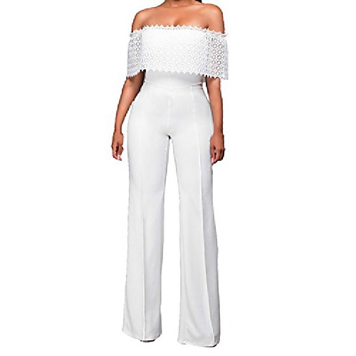 wishine womens elegant off shoulder backless wide leg pants jumpsuits white m
wishine womens elegant off shoulder backless wide leg pants jumpsuits white m