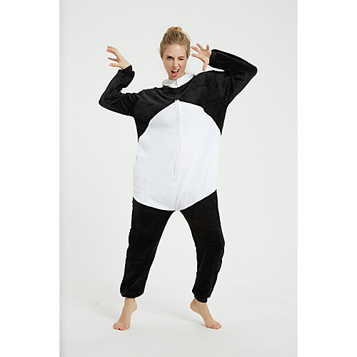 Adults' Kigurumi Pajamas Panda Onesie Pajamas Flannel Fabric Black / White Cosplay For Men and Women Animal Sleepwear Cartoon Festival / Holiday Costumes
Adults' Kigurumi Pajamas Panda Onesie Pajamas Flannel Fabric Black / White Cosplay For Men and Women Animal Sleepwear Cartoon Festival / Holiday Costumes