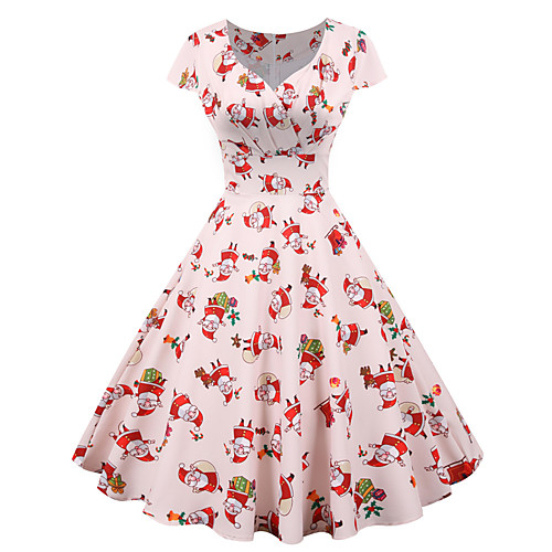 Santa Claus Christmas Dress Women's Adults' Leisure Christmas Christmas Polyester Dress
Santa Claus Christmas Dress Women's Adults' Leisure Christmas Christmas Polyester Dress