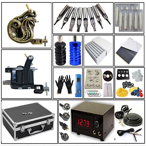 Professional Tattoo Kit Tattoo Machine - 2 pcs Tattoo Machines, High Speed / Professional Level / Voltage Adjustable Alloy / Carbon Steel 1 steel machine liner & shader / 1 alloy machine liner
Professional Tattoo Kit Tattoo Machine - 2 pcs Tattoo Machines, High Speed / Professional Level / Voltage Adjustable Alloy / Carbon Steel 1 steel machine liner & shader / 1 alloy machine liner