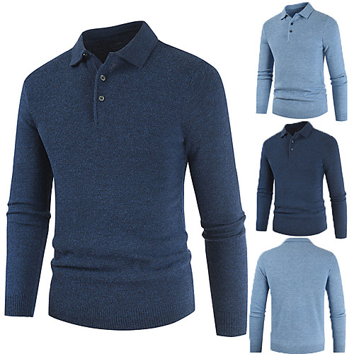 Men's Golf Polo Shirts Long Sleeve Breathable Warm Soft Sports Outdoor Autumn / Fall Winter Spring Solid Color Blue Dark Navy / Stretchy
Men's Golf Polo Shirts Long Sleeve Breathable Warm Soft Sports Outdoor Autumn / Fall Winter Spring Solid Color Blue Dark Navy / Stretchy