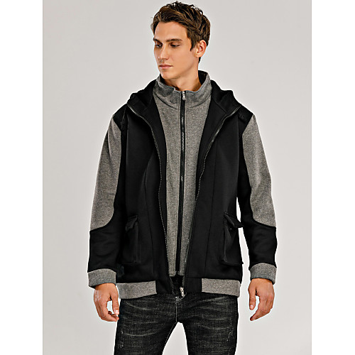 Men's Hoodie Zip Up Hoodie Color Block Hooded Daily Sports Going out Basic Hoodies Sweatshirts Long Sleeve Black Light gray Dark Gray / Spring / Fall
Men's Hoodie Zip Up Hoodie Color Block Hooded Daily Sports Going out Basic Hoodies Sweatshirts Long Sleeve Black Light gray Dark Gray / Spring / Fall
