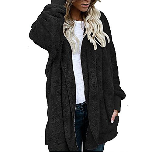 women's coat casual fleece fuzzy faux fur outwear long sleeve jackets open front cardigan autumn thin outwear
women's coat casual fleece fuzzy faux fur outwear long sleeve jackets open front cardigan autumn thin outwear