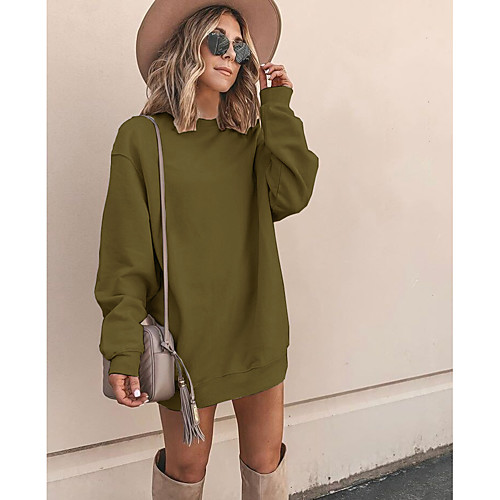 Women's Pullover Sweatshirt Solid Color Daily Casual Hoodies Sweatshirts White Black Red
Women's Pullover Sweatshirt Solid Color Daily Casual Hoodies Sweatshirts White Black Red