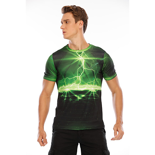 Men's 3D Graphic Plus Size T-shirt Print Short Sleeve Daily Tops Casual Basic Round Neck Multi color Purple Yellow / Summer 
Men's 3D Graphic Plus Size T-shirt Print Short Sleeve Daily Tops Casual Basic Round Neck Multi color Purple Yellow / Summer