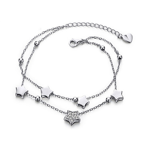 Women's Men's Bracelet Classic Star Fashion Silver-Plated Bracelet Jewelry Silver For Daily
Women's Men's Bracelet Classic Star Fashion Silver-Plated Bracelet Jewelry Silver For Daily