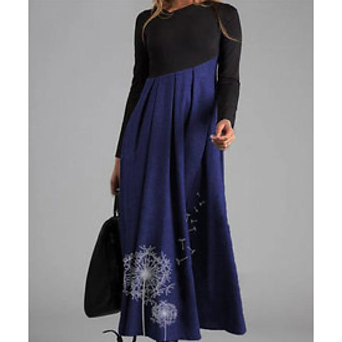 Women's Swing Dress Maxi long Dress Blue Khaki Gray Long Sleeve Print Color Block Patchwork Print Fall Winter V Neck Elegant 2021 S M L XL XXL 3XL 4XL
Women's Swing Dress Maxi long Dress Blue Khaki Gray Long Sleeve Print Color Block Patchwork Print Fall Winter V Neck Elegant 2021 S M L XL XXL 3XL 4XL
