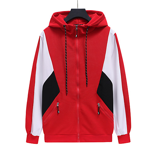 Men's Zip Up Hoodie Sweatshirt Color Block Casual Hoodies Sweatshirts Blue Red
Men's Zip Up Hoodie Sweatshirt Color Block Casual Hoodies Sweatshirts Blue Red