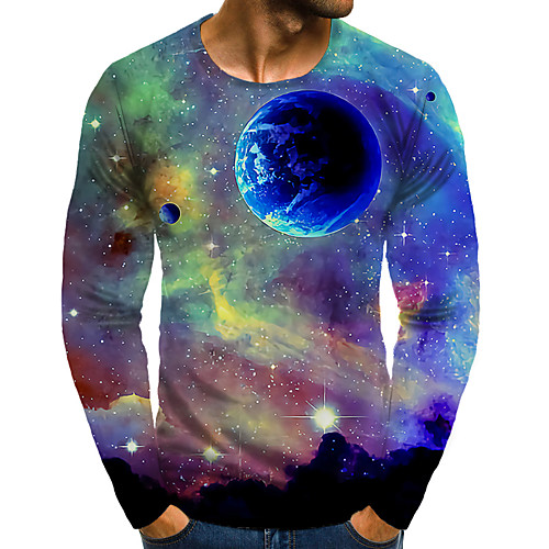 Men's T shirt 3D Print Graphic 3D Plus Size Print Long Sleeve Daily Tops Blue
Men's T shirt 3D Print Graphic 3D Plus Size Print Long Sleeve Daily Tops Blue