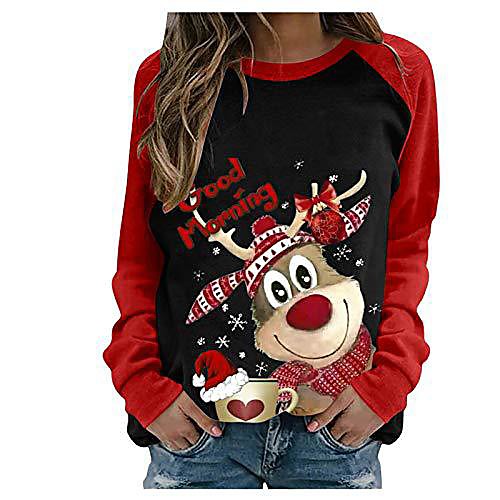 Women's Pullover Sweatshirt Reindeer Christmas Daily Casual Christmas Hoodies Sweatshirts Loose White Black Gray
Women's Pullover Sweatshirt Reindeer Christmas Daily Casual Christmas Hoodies Sweatshirts Loose White Black Gray